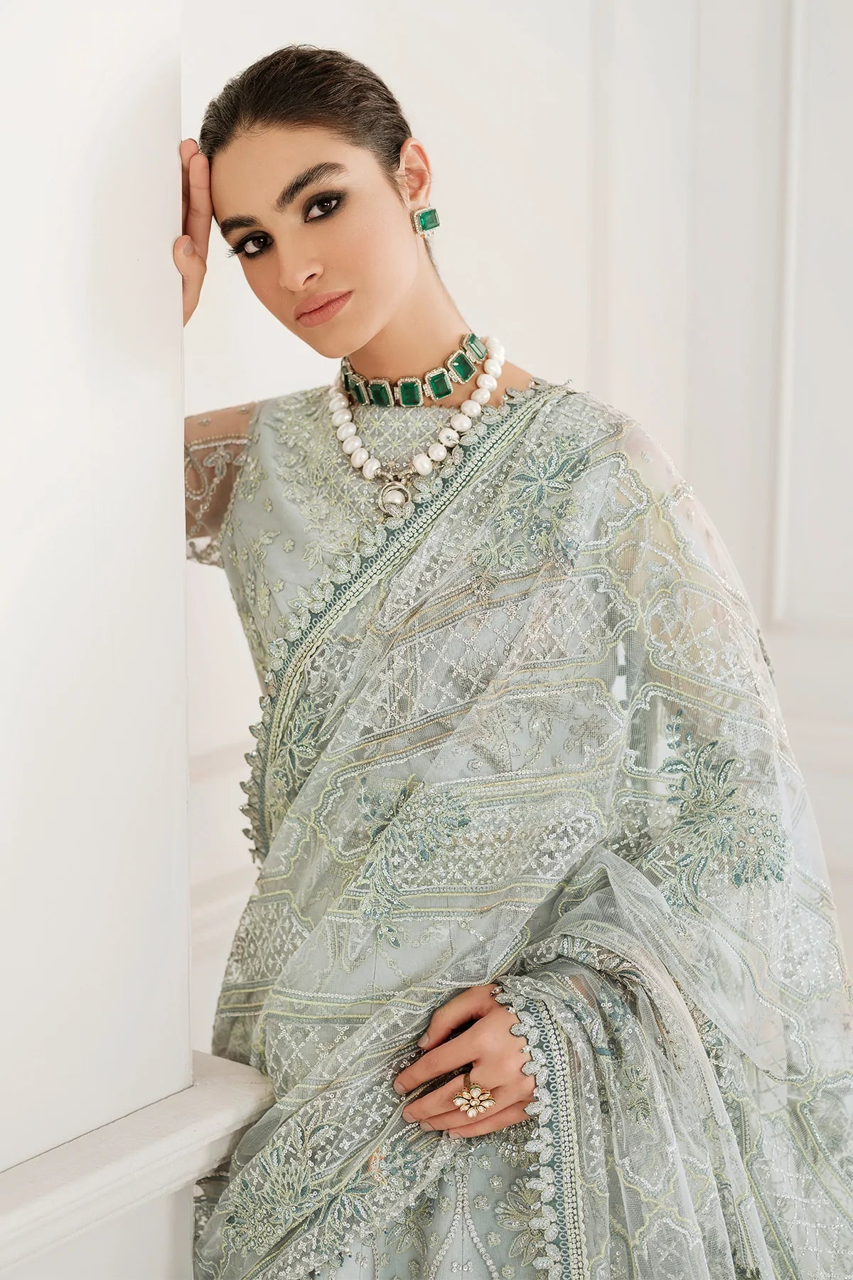 Chantelle - Embroidered Chiffon By Baroque Luxury Collection 100% Original