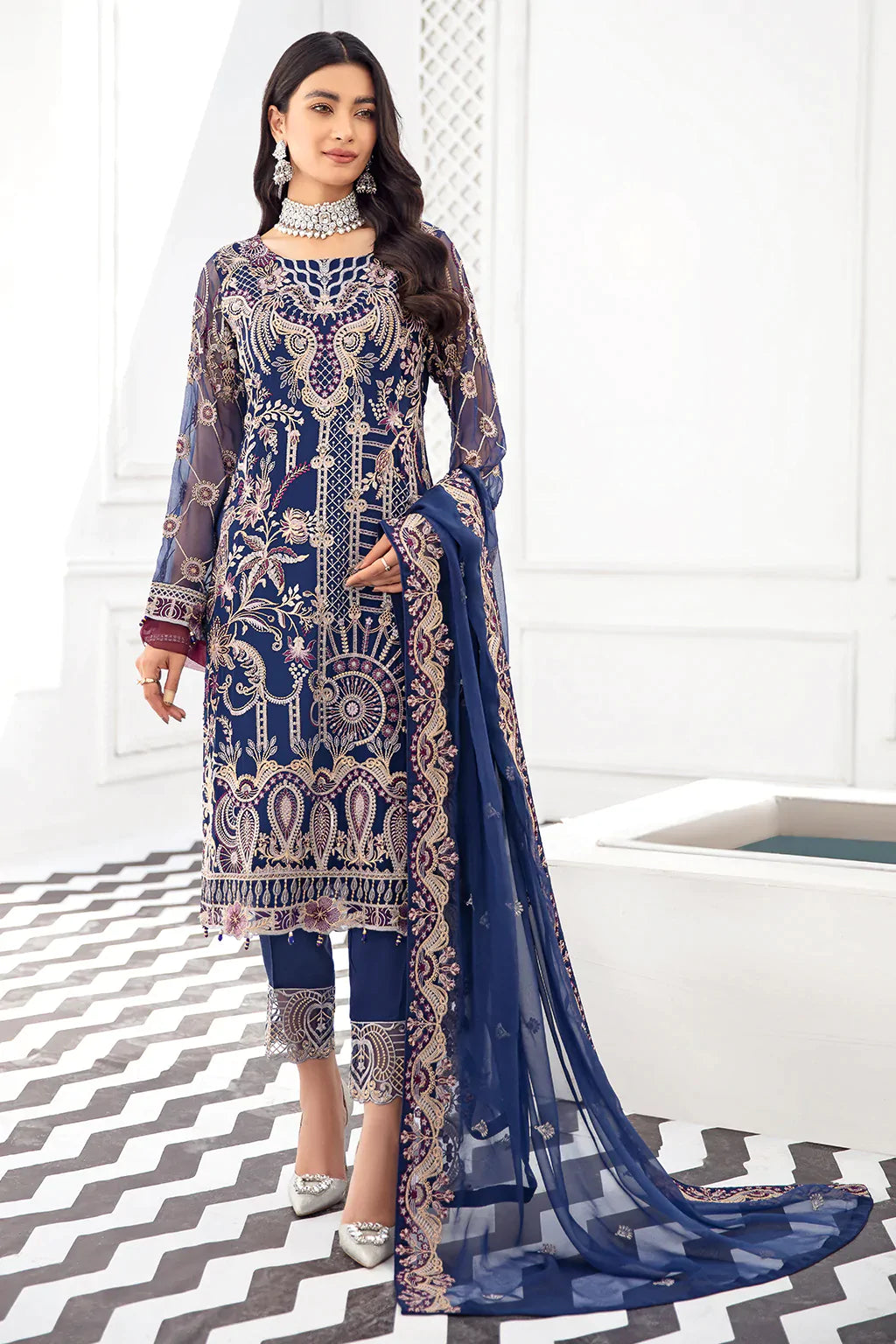 Rangoon By Ramsha Luxury Chiffon Embroidered Collection