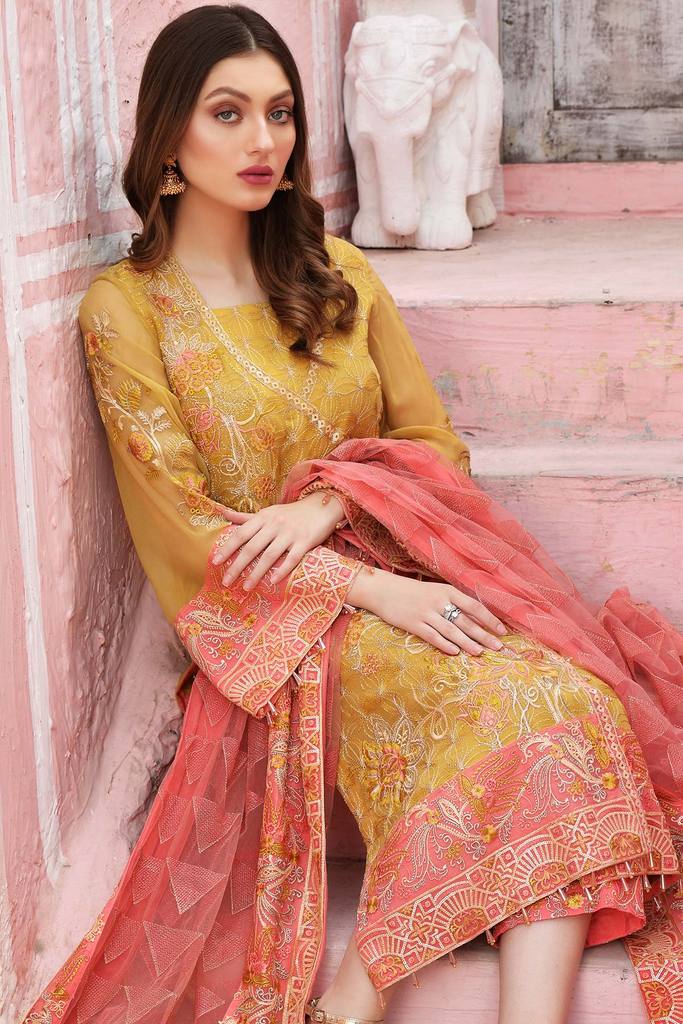 Charizma Chimmer Festive Chiffon Collection 2021-100% Original Guaranteed