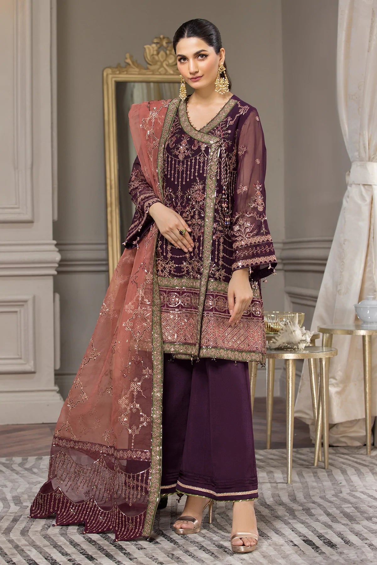 Alizeh Embroidered Chiffon Collection100% Original