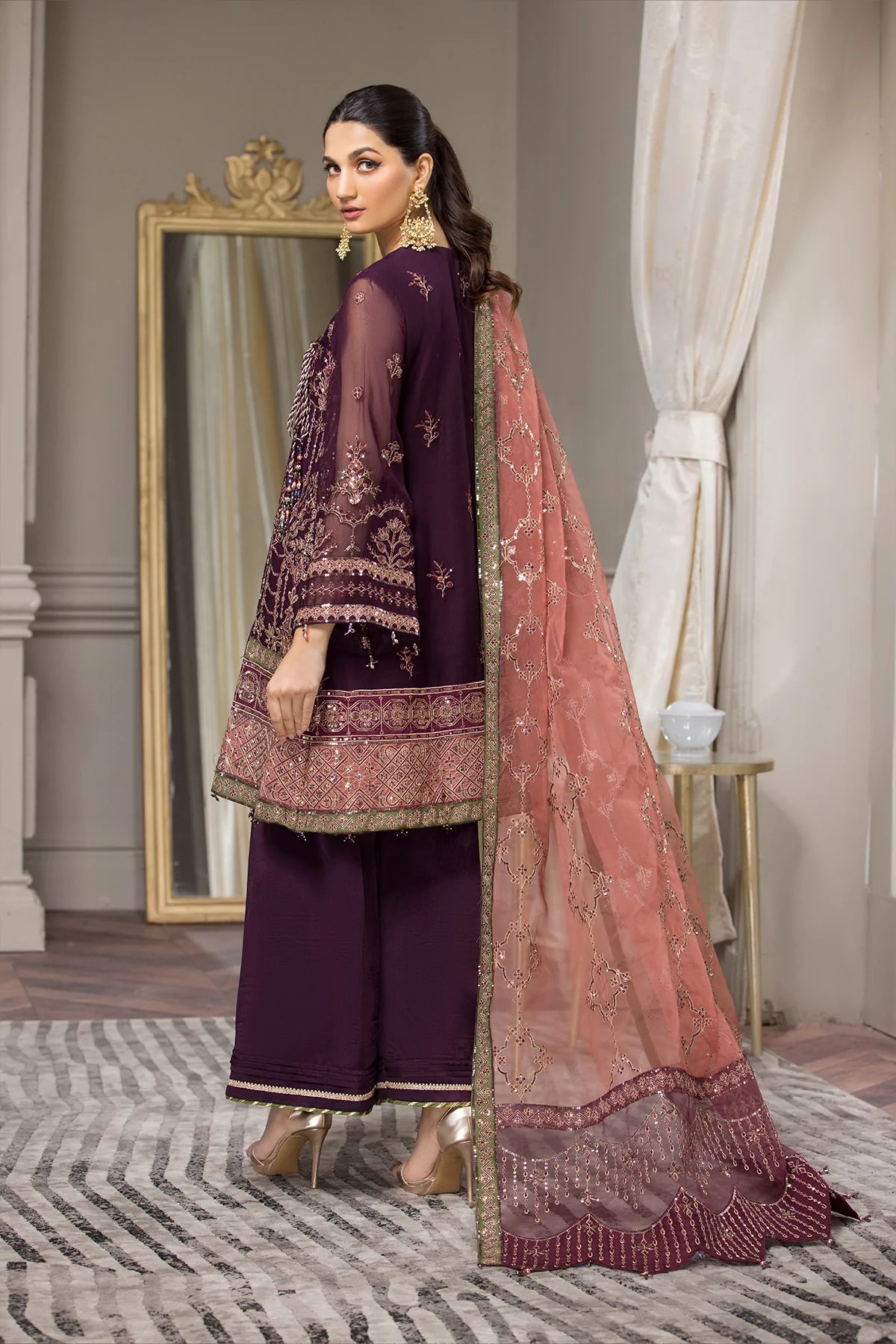 Alizeh Embroidered Chiffon Collection100% Original