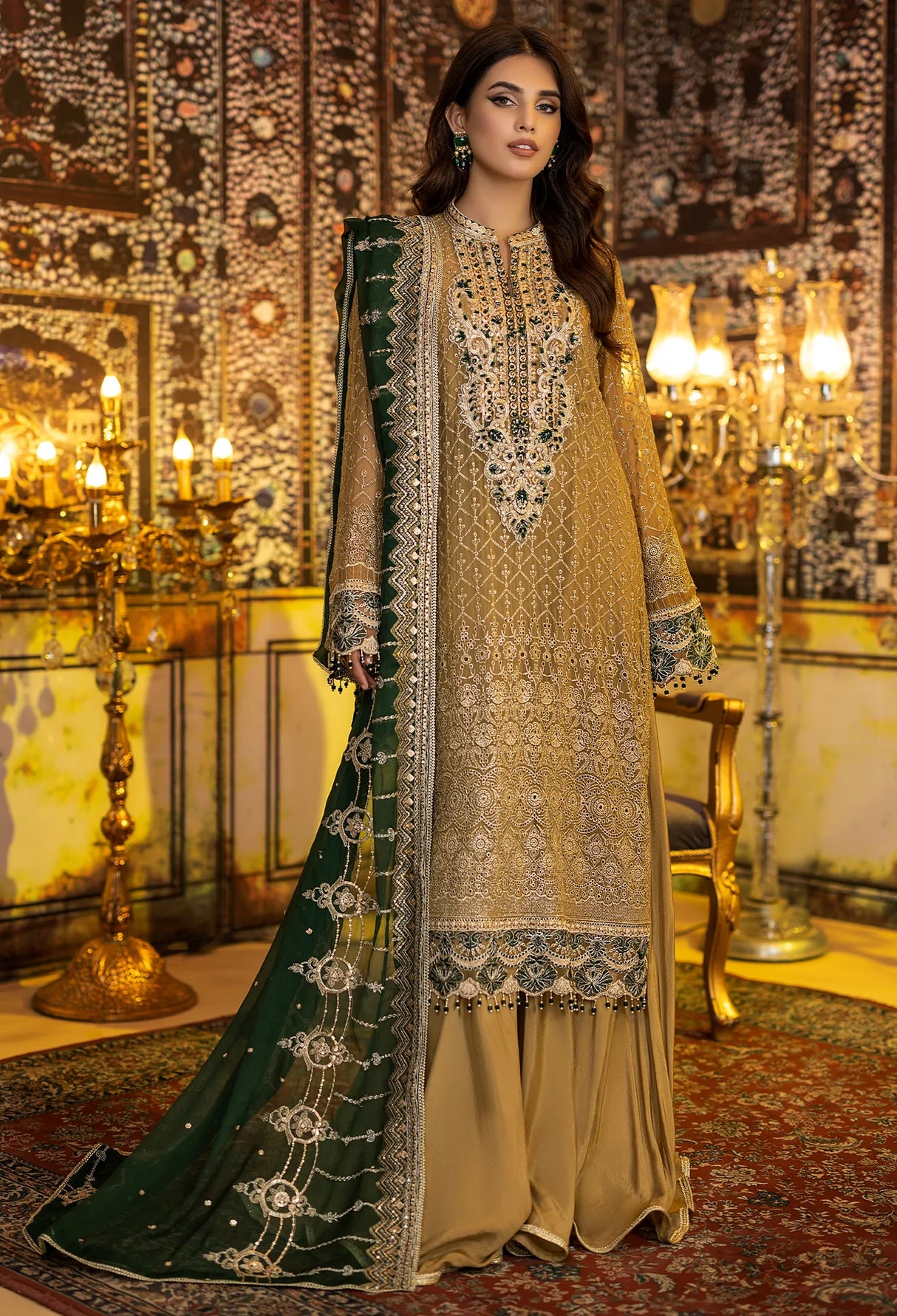 Adan's Libas Ravia Schiffli Embroidered Chiffon Collection