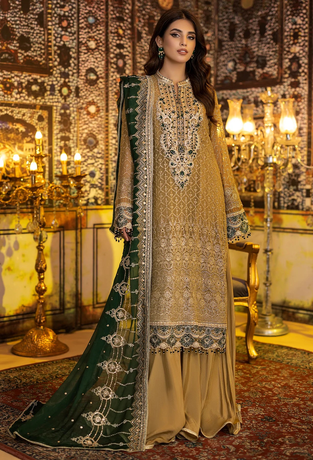 Adan's Libas Ravia Schiffli Embroidered Chiffon Collection