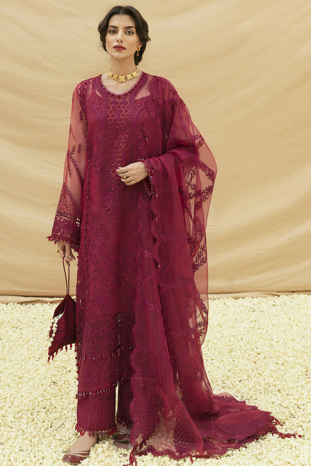 Dhoop Kinara By Afrozeh Embroidered Chiffon Collection