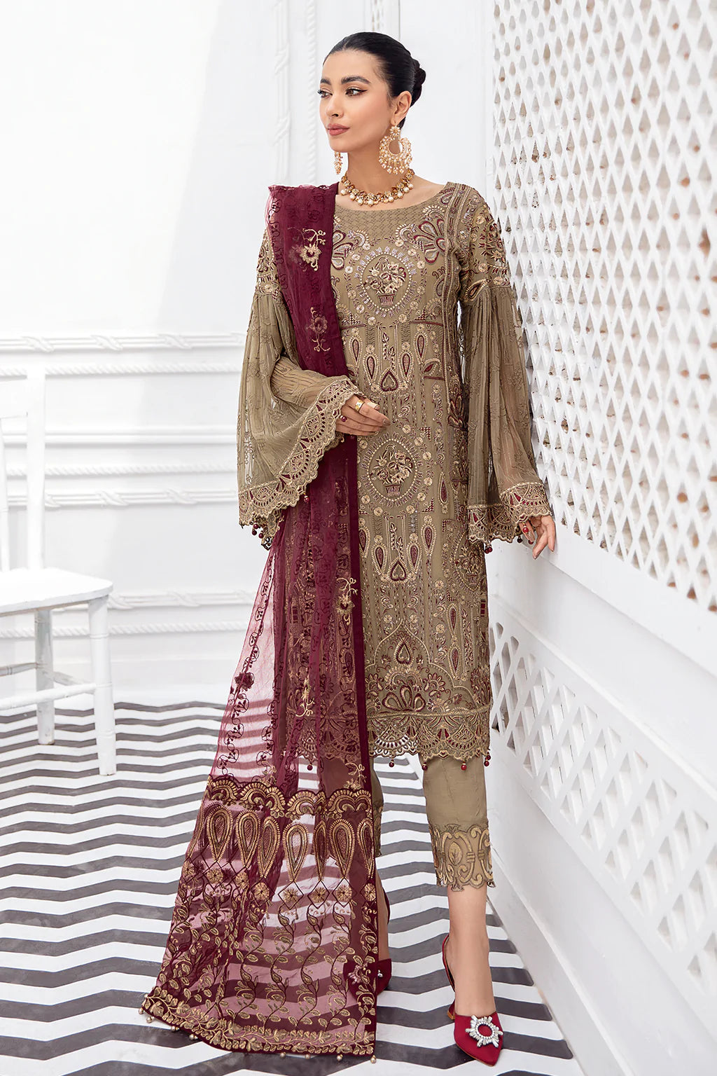 Rangoon By Ramsha Luxury Chiffon Embroidered Collection