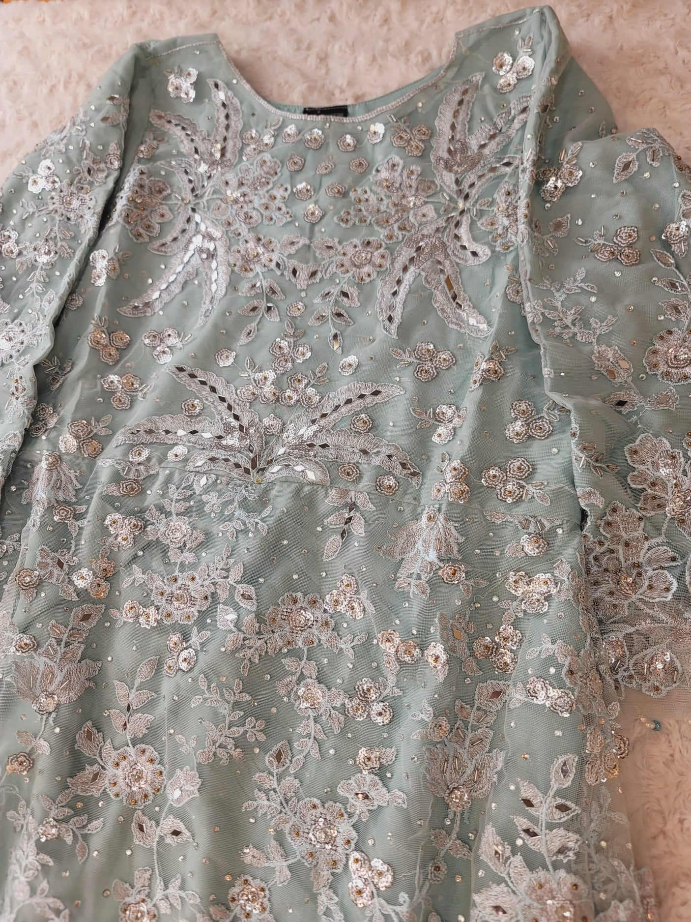 Pakistani Stitched Embroidery Party Wear Dresses Ready To Ship