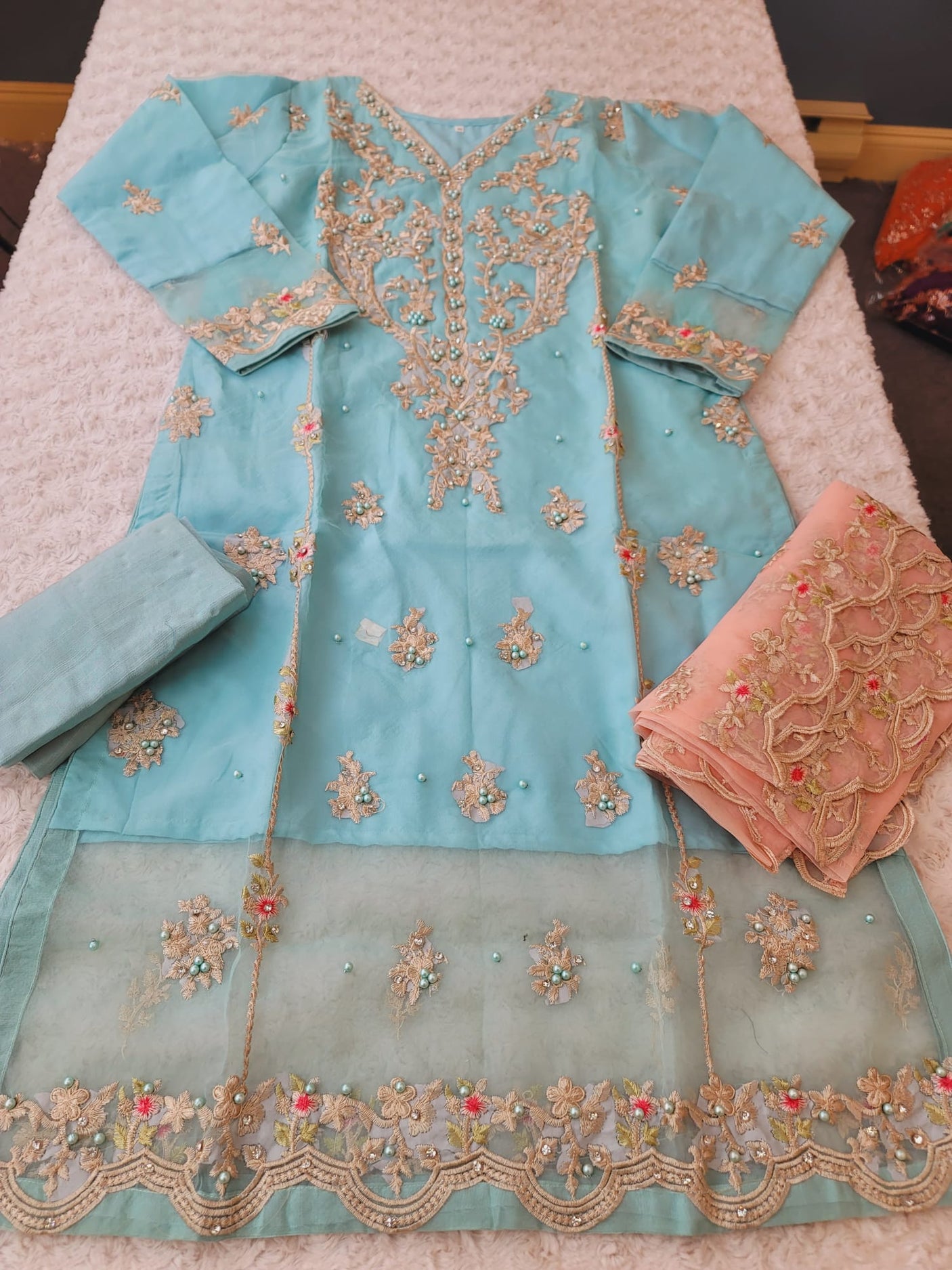 Pakistani Embroidered Party wear Ready To Ship