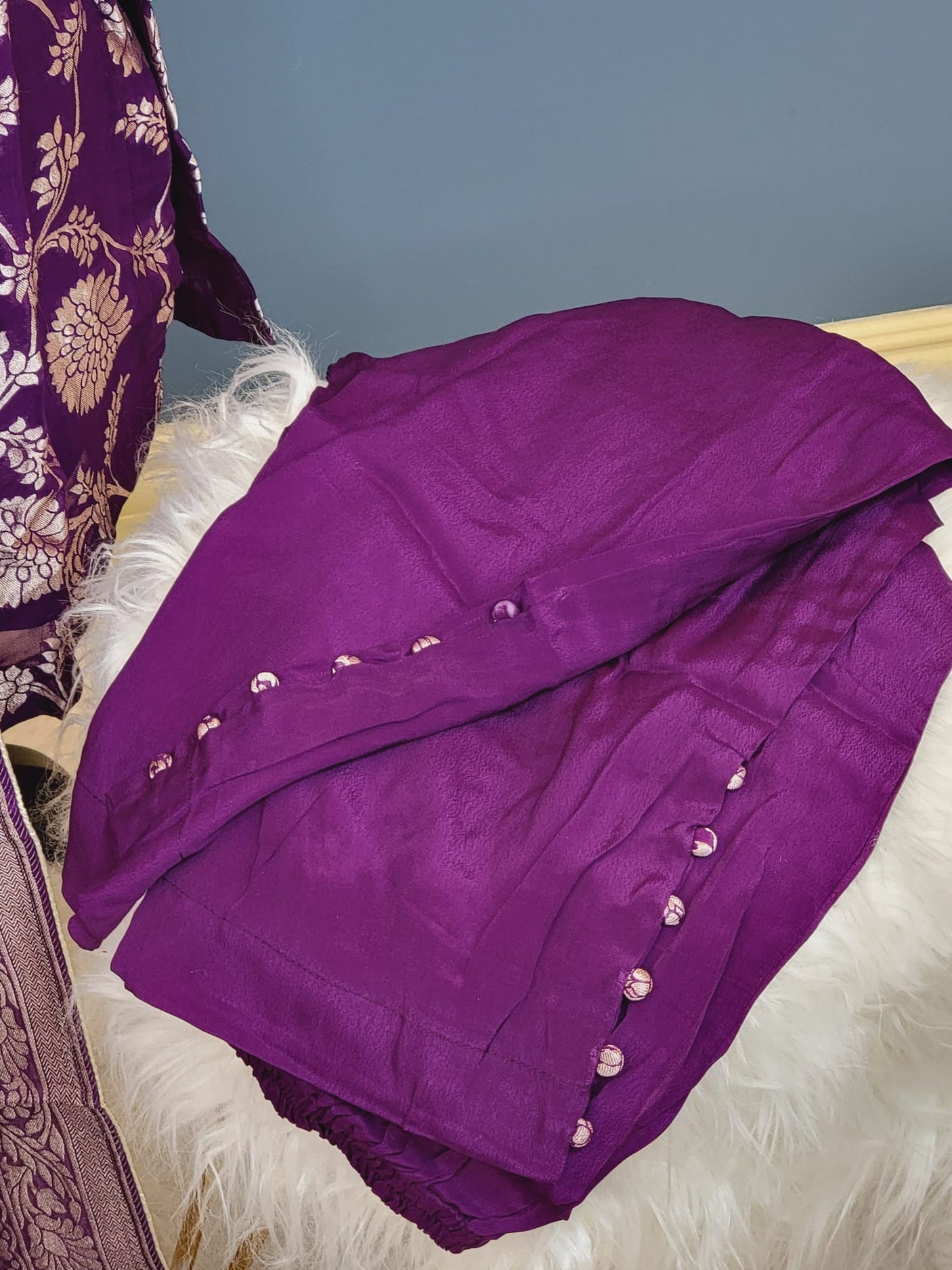 Pure Khaddi Georgette Banarasi Salwer Kamiz