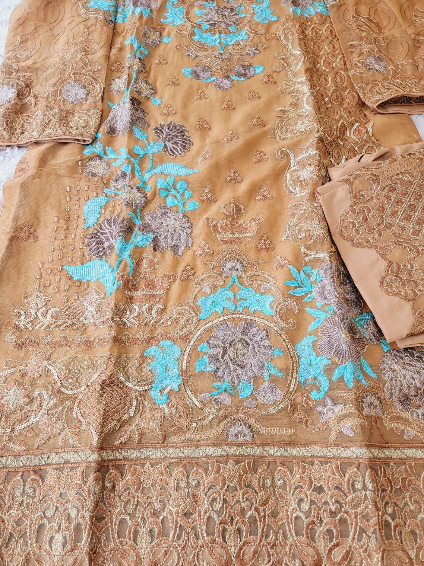 Pakistani Stitched Embroidery Party Wear Dresses Ready To Ship