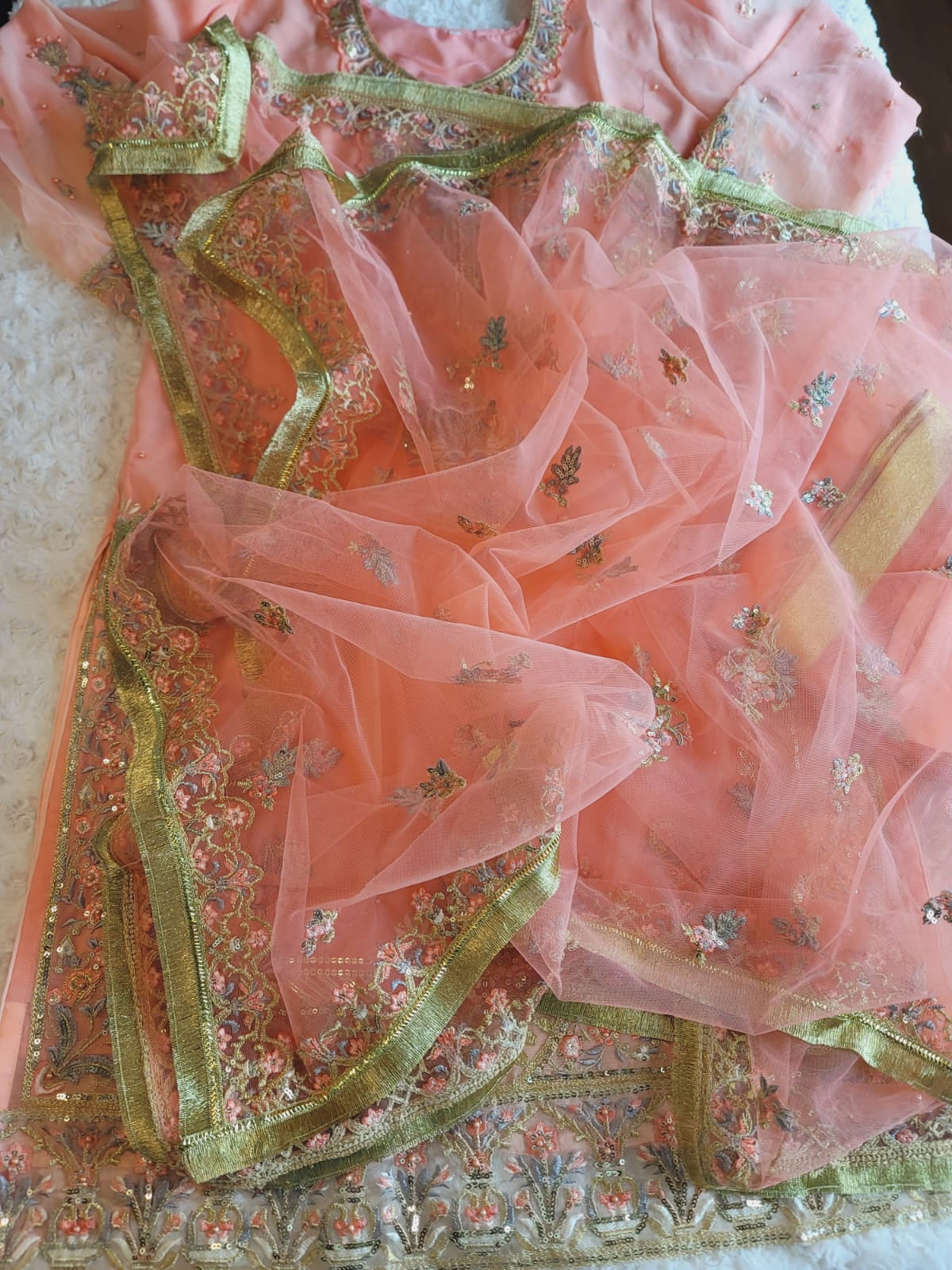 Pakistani Stitched Embroidery Party Wear Dresses Ready To Ship