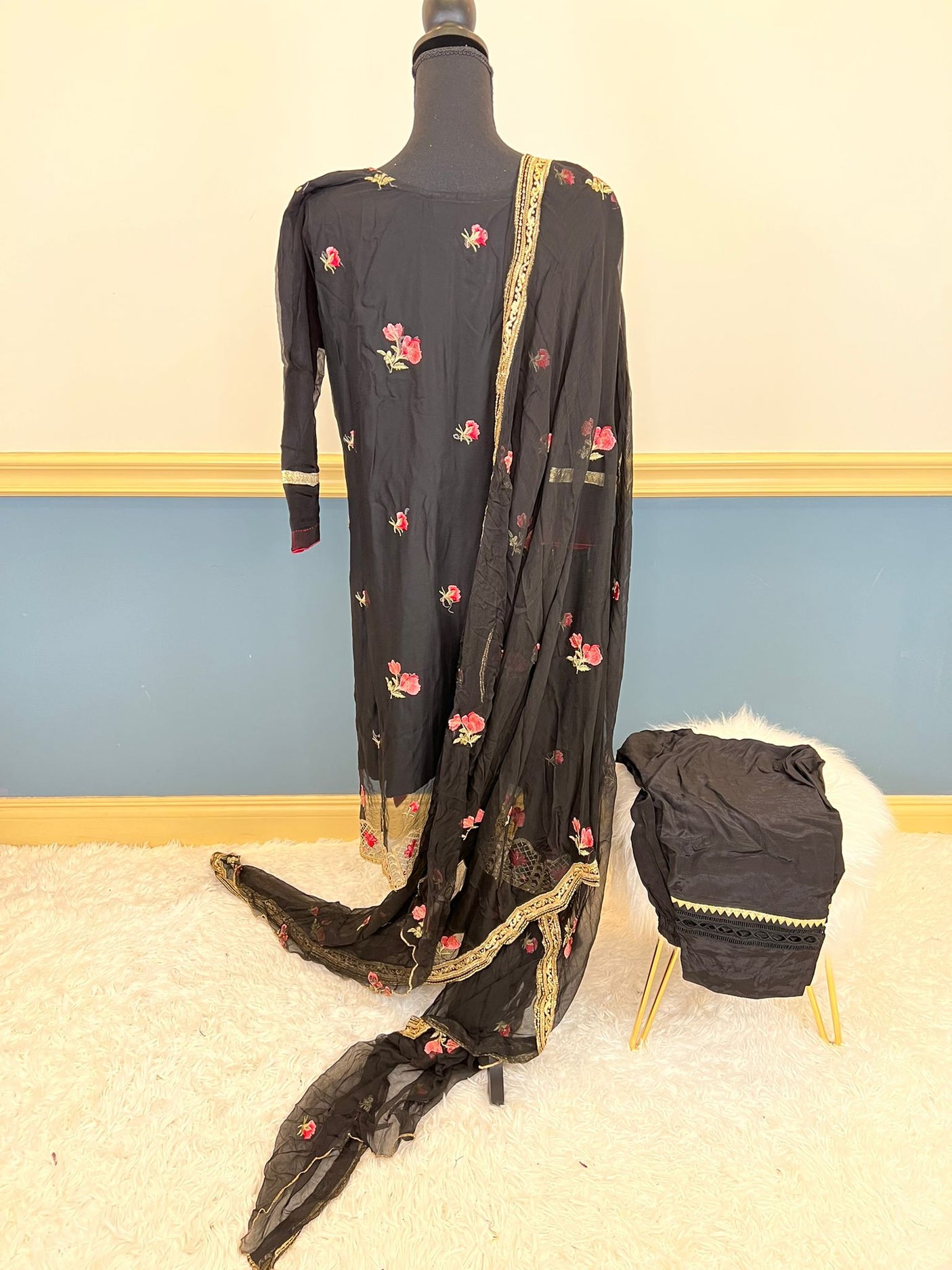 Pakistani Stitched Embroidery Party Wear Dresses Ready To Ship