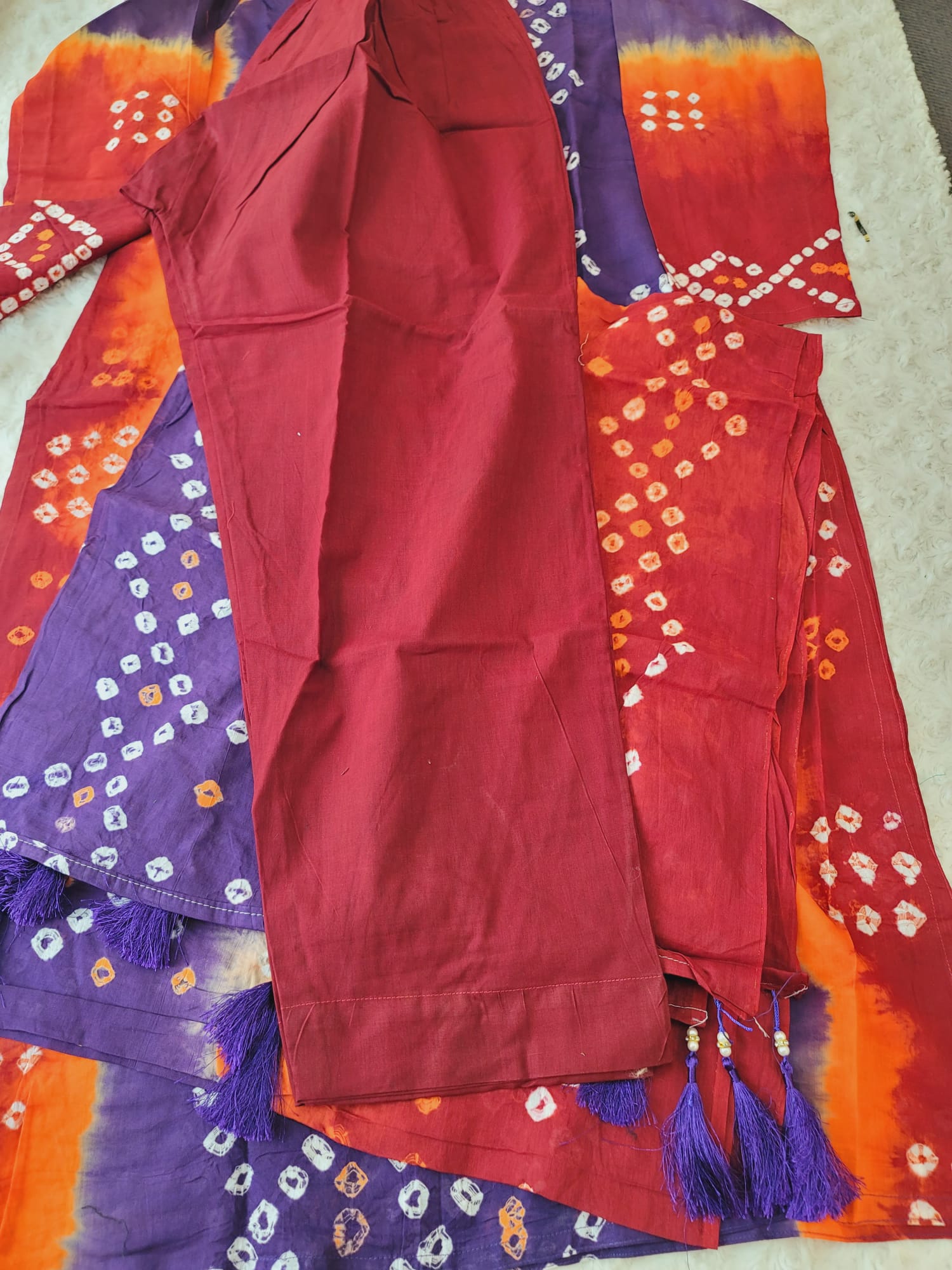 Bangladeshi batik salwer kamiz