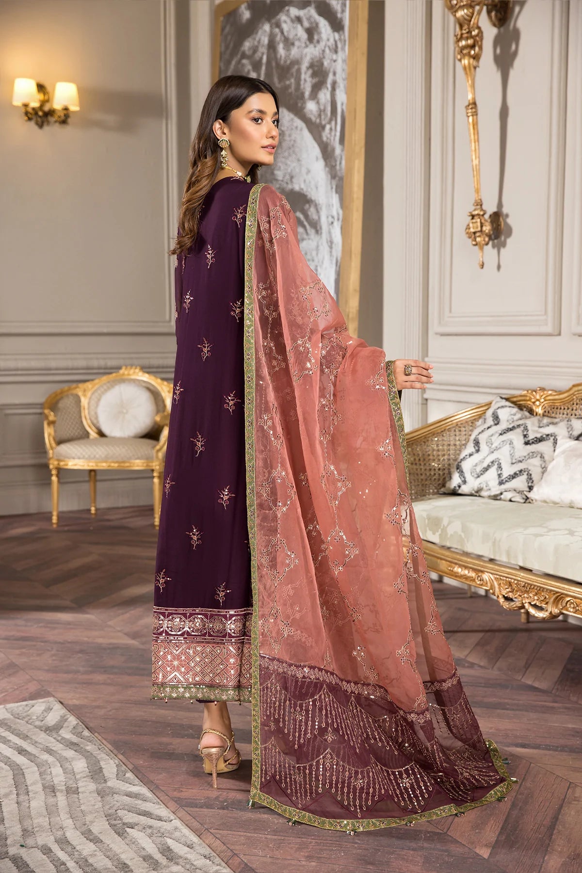 Alizeh Embroidered Chiffon Collection100% Original