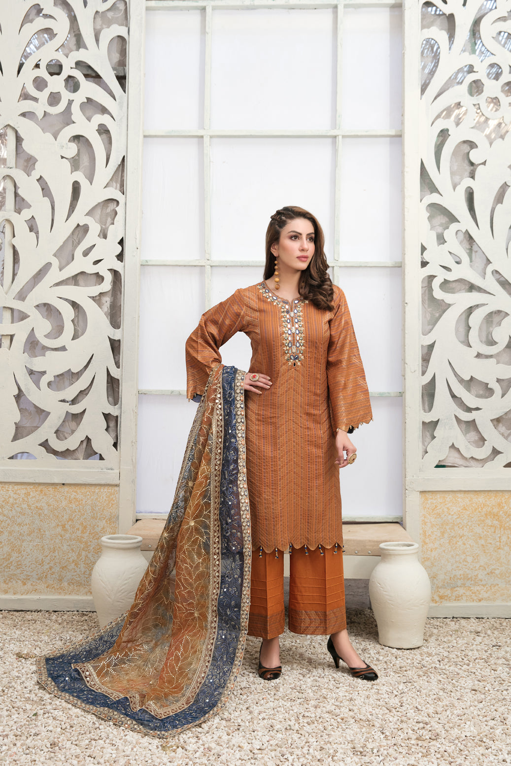 Giselle Printed And Embroidered Lawn Collection By Tawakkal 100% Original