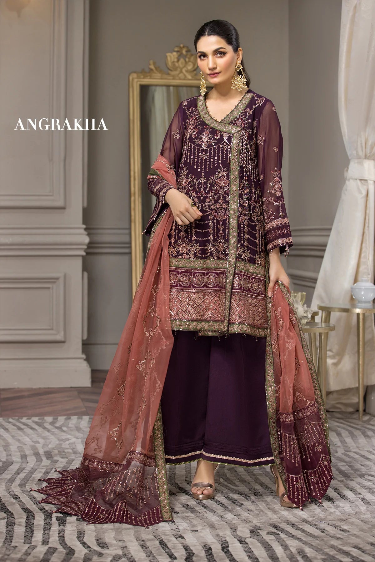 Alizeh Embroidered Chiffon Collection100% Original