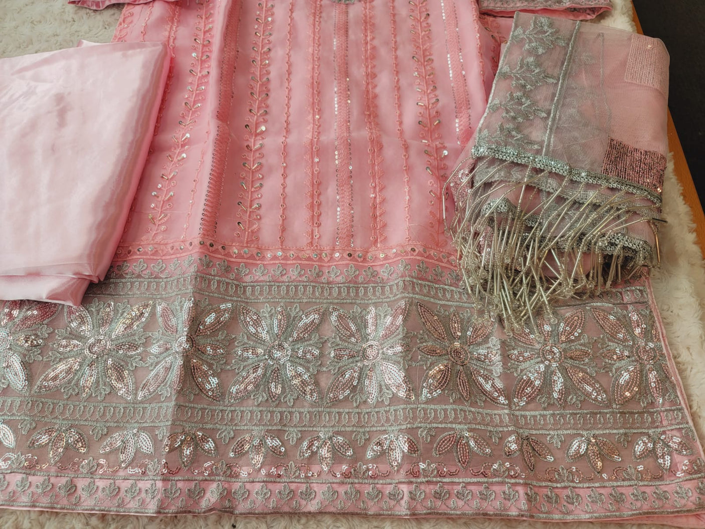 Pakistani Stitched Embroidery Party Wear Dresses Ready To Ship