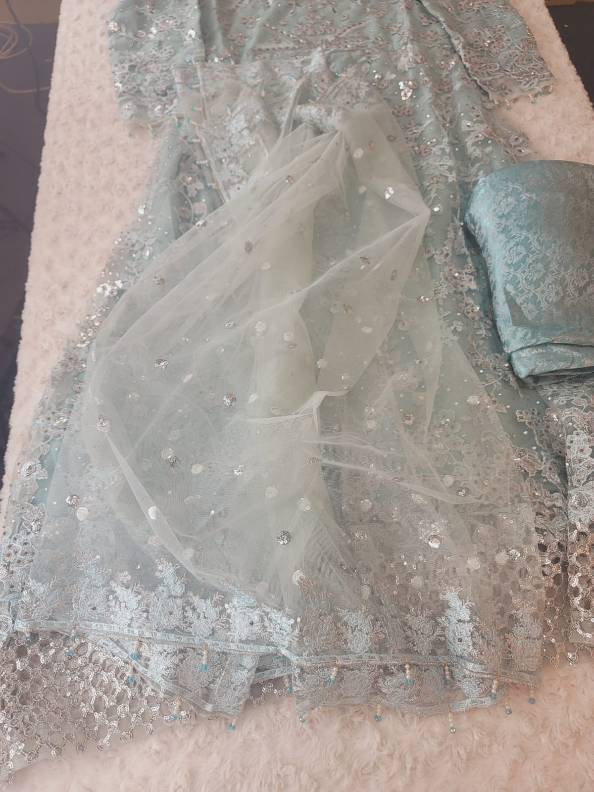 Pakistani Stitched Embroidery Party Wear Dresses Ready To Ship