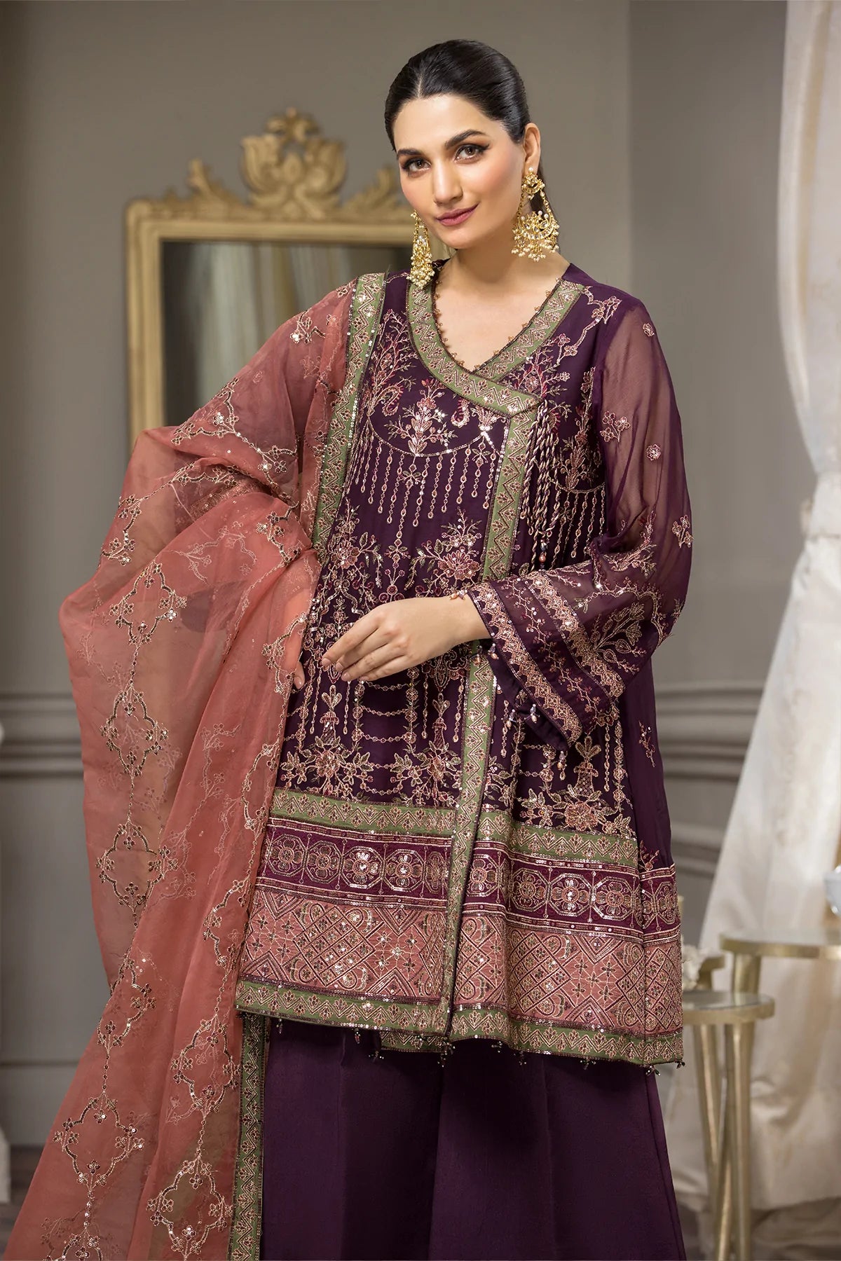 Alizeh Embroidered Chiffon Collection100% Original