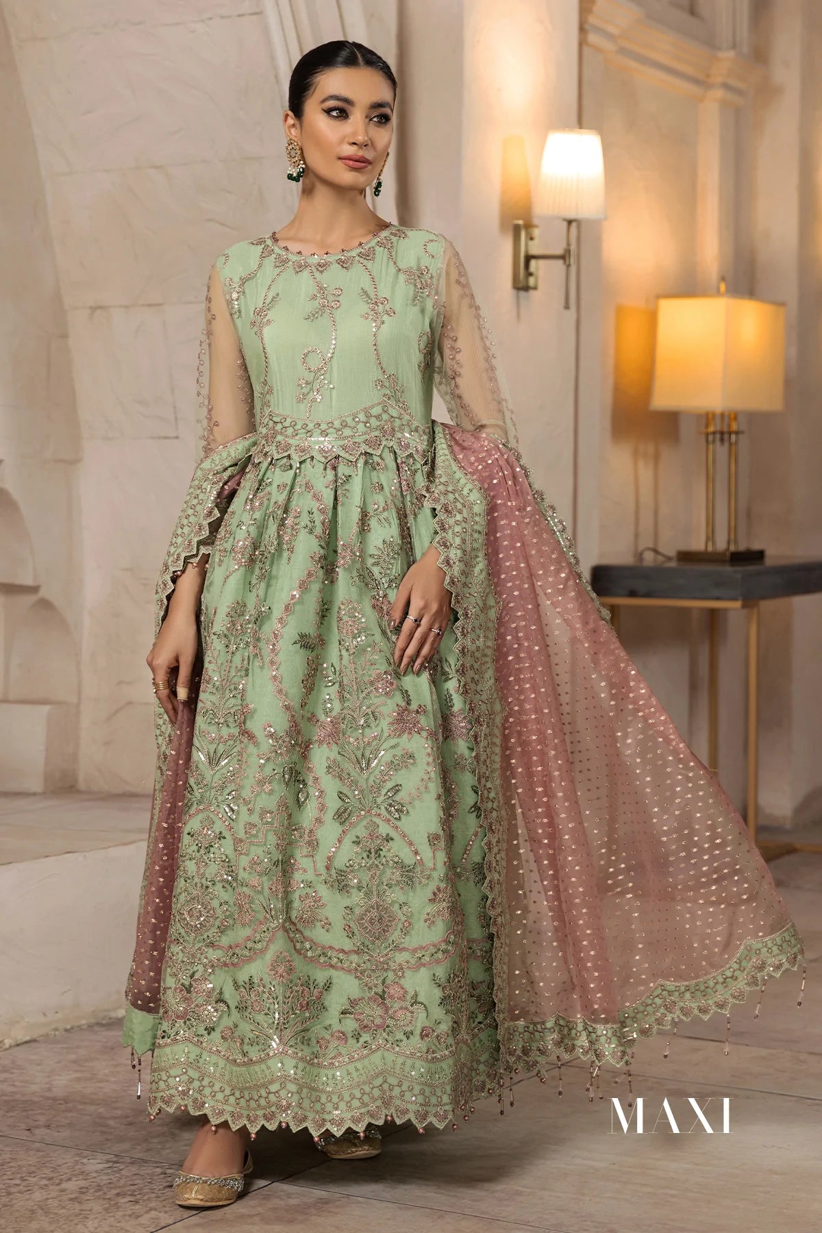 Alizeh Embroidered Net Collection 100% Original Ready To Ship