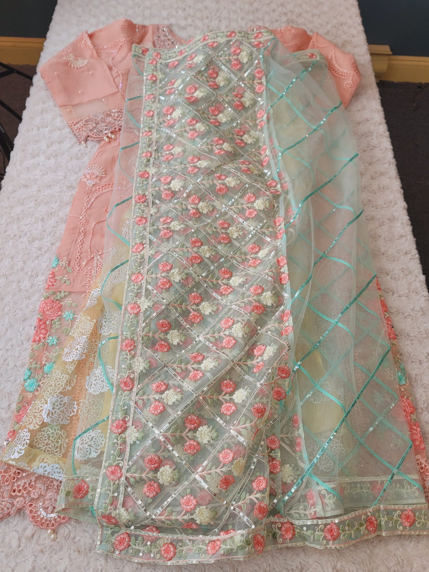 Pakistani Stitched Embroidery Party Wear Dresses Ready To Ship