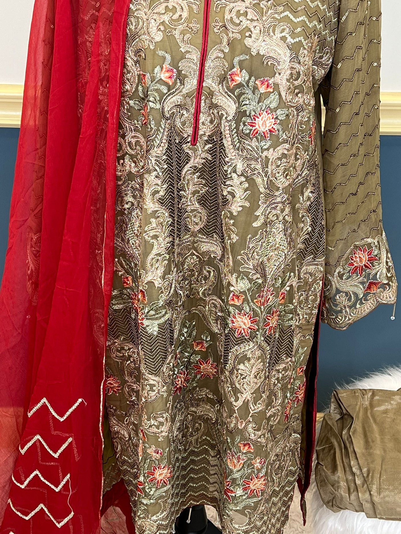 Pakistani Embroidered Party wear Ready To Ship