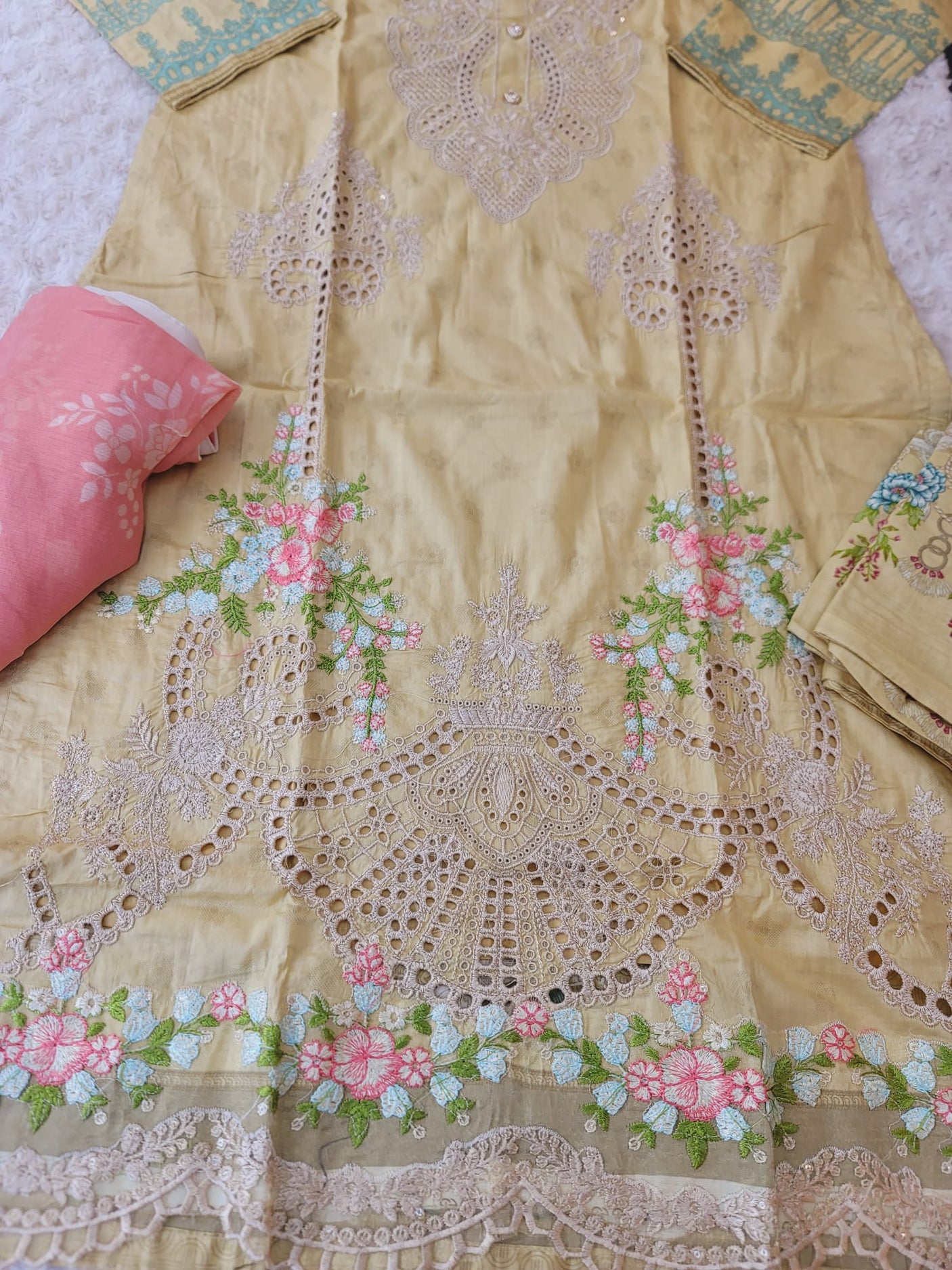 Pakistani Stitched Embroidered luxury lawn Dresses Ready To Ship