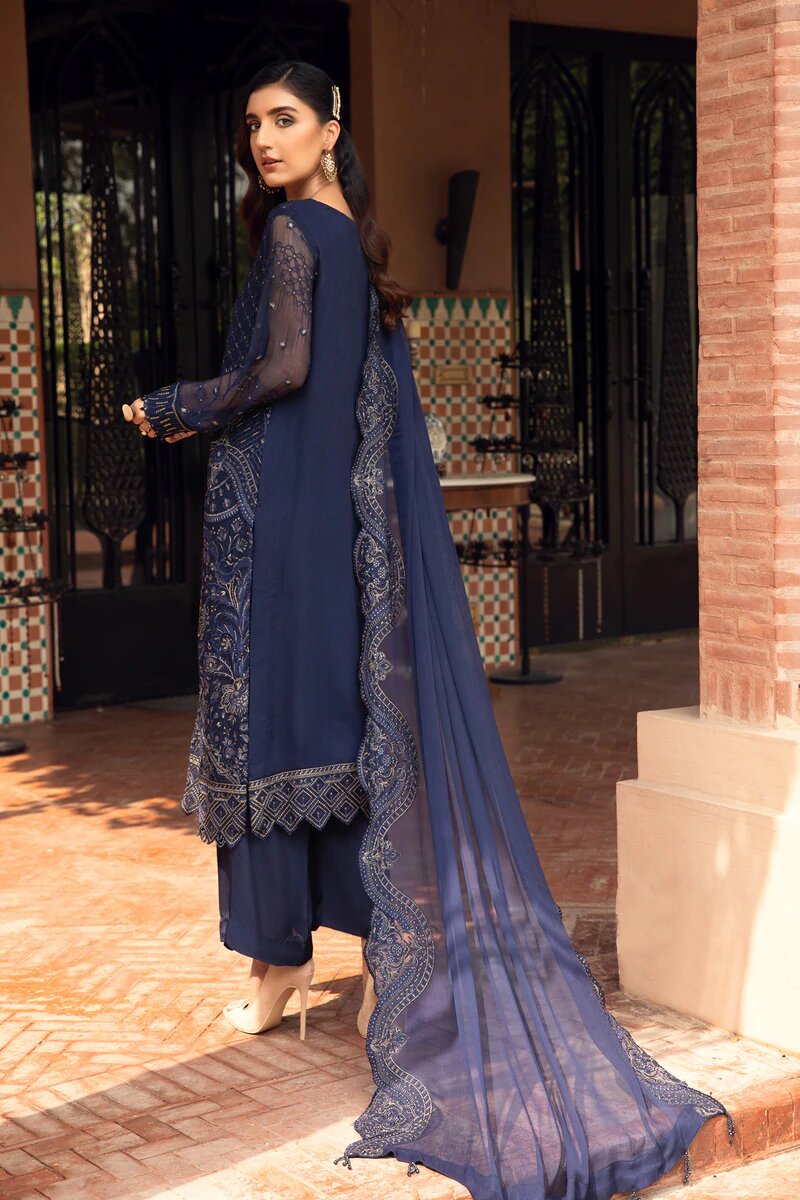 FARASHA EMBROIDERED CHIFFON COLLECTION-100% Original Guaranteed