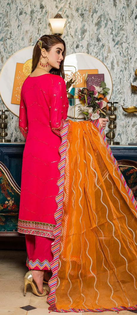 Zainab Fazlani Luxury Embrodered chiffon Collection 100% Original