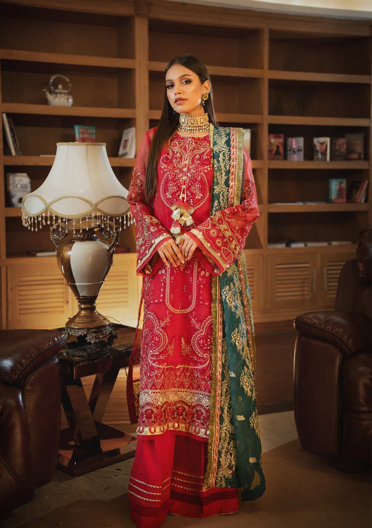 AIK Embroidered Chiffon Collection-100% Original Guaranteed