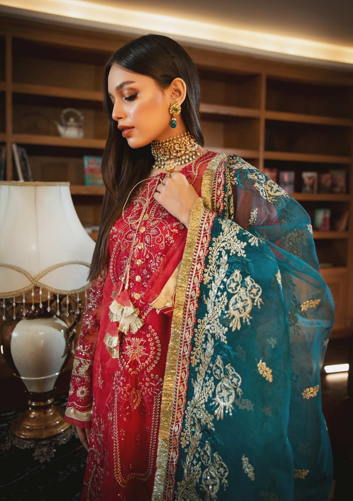 AIK Embroidered Chiffon Collection-100% Original Guaranteed