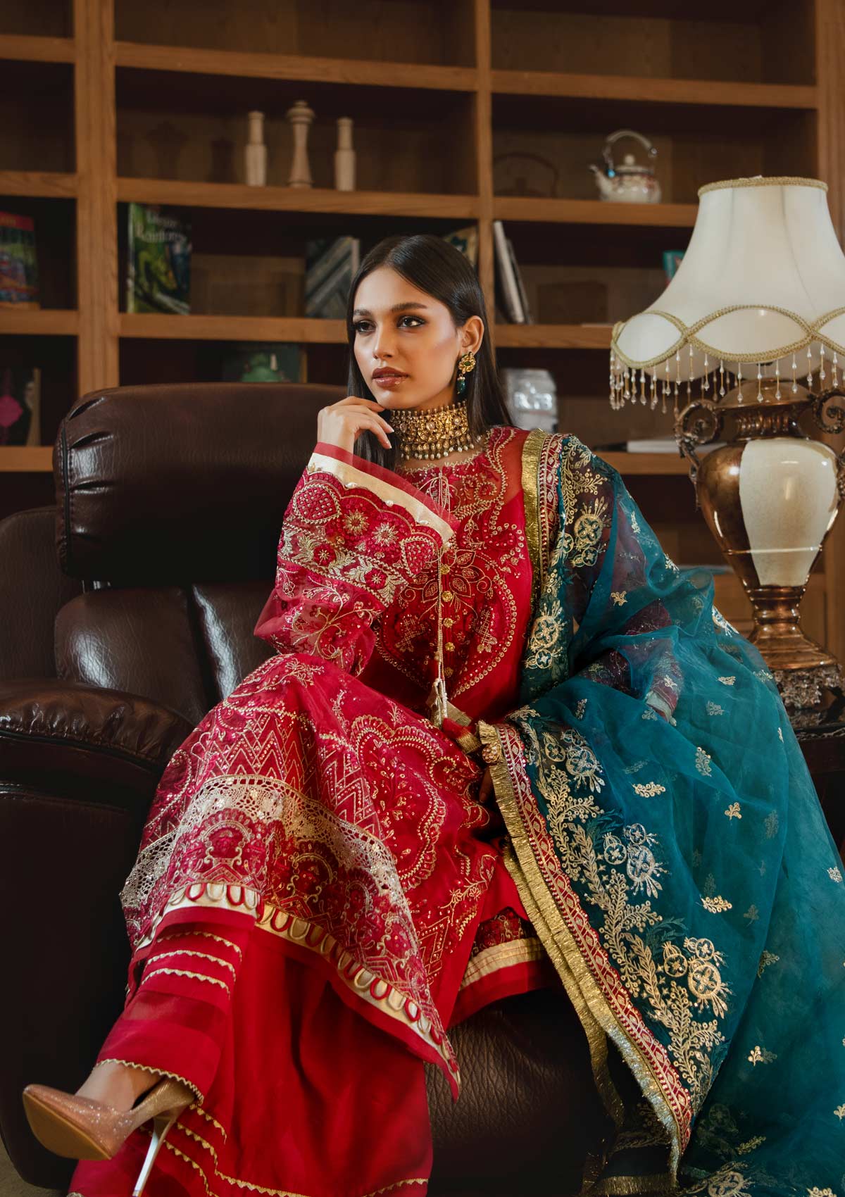 AIK Embroidered Chiffon Collection-100% Original Guaranteed