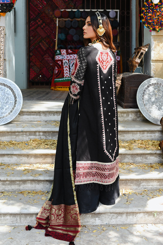 Qalamkar Kashaf Luxury Embroidered Shawl Collection 2022 - 100% Original