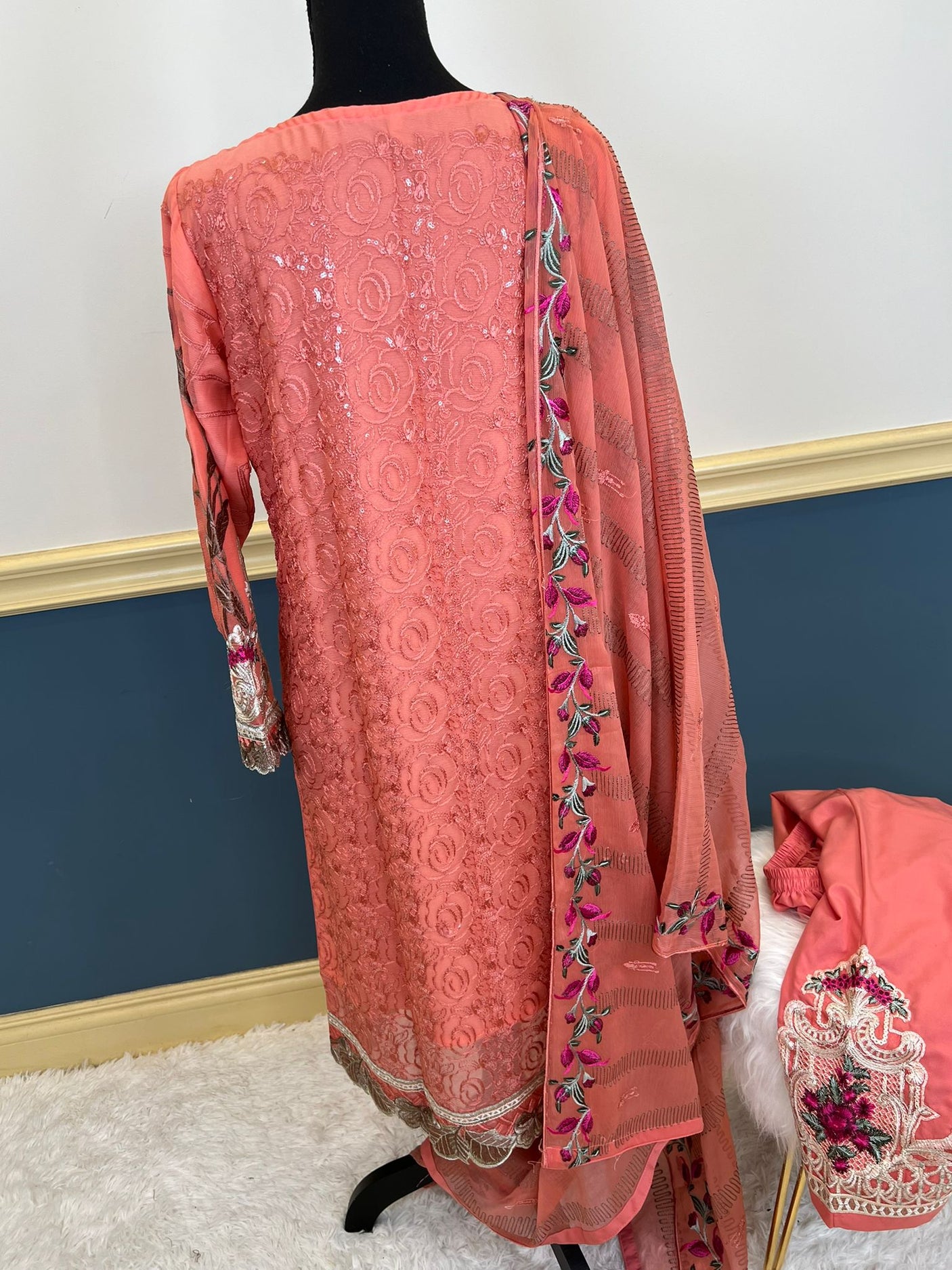 Pakistani Embroidered Party wear Ready To Ship