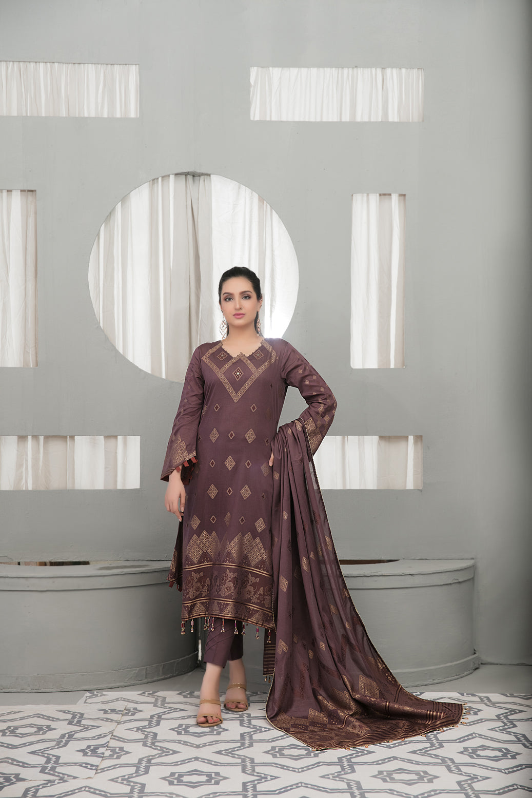 Bold with Gold By Tawakkal Embroidered Lawn Collection 2021 -100% Original Guaranteed