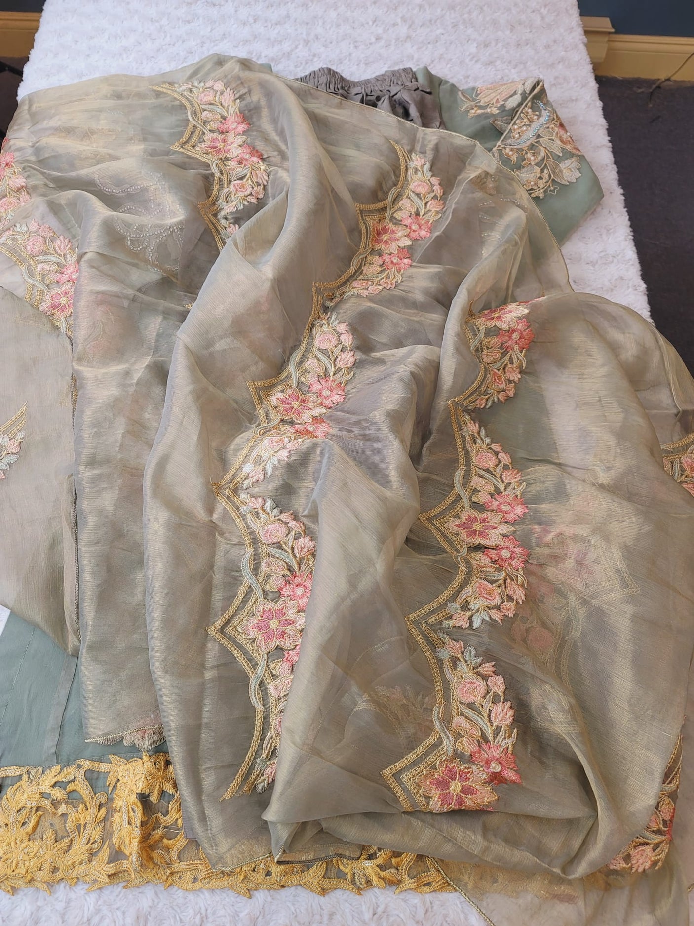 Pakistani Stitched Embroidery Party Wear Dresses Ready To Ship