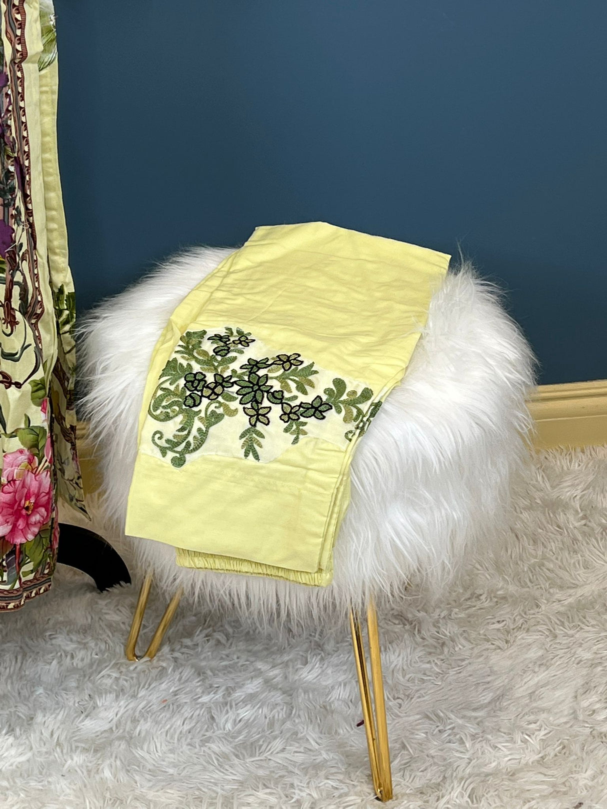 Indian Cotton Stitched Embroidery Suit Ready To Ship