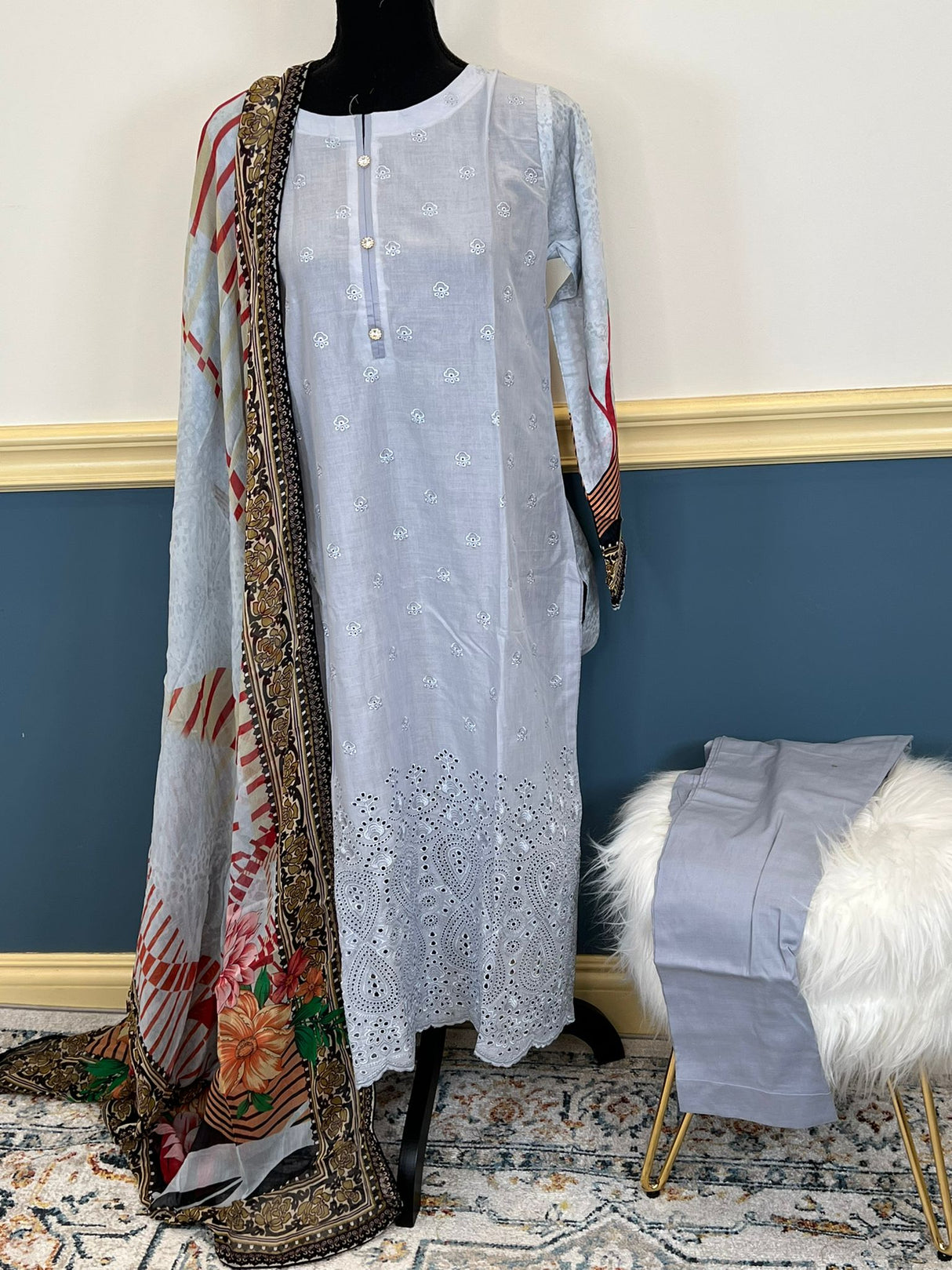 Luxury Embroidered lawn Ready To Ship