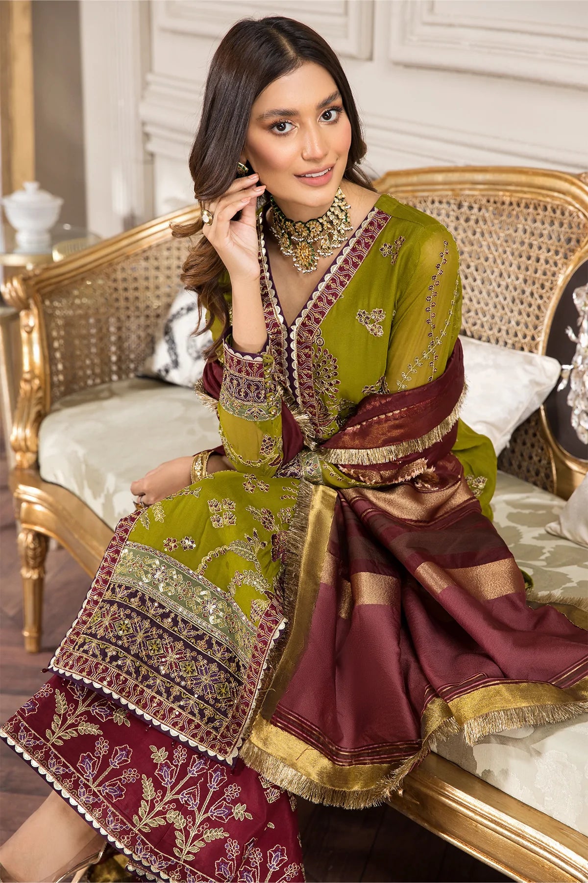 Alizeh Embroidered Chiffon Collection100% Original