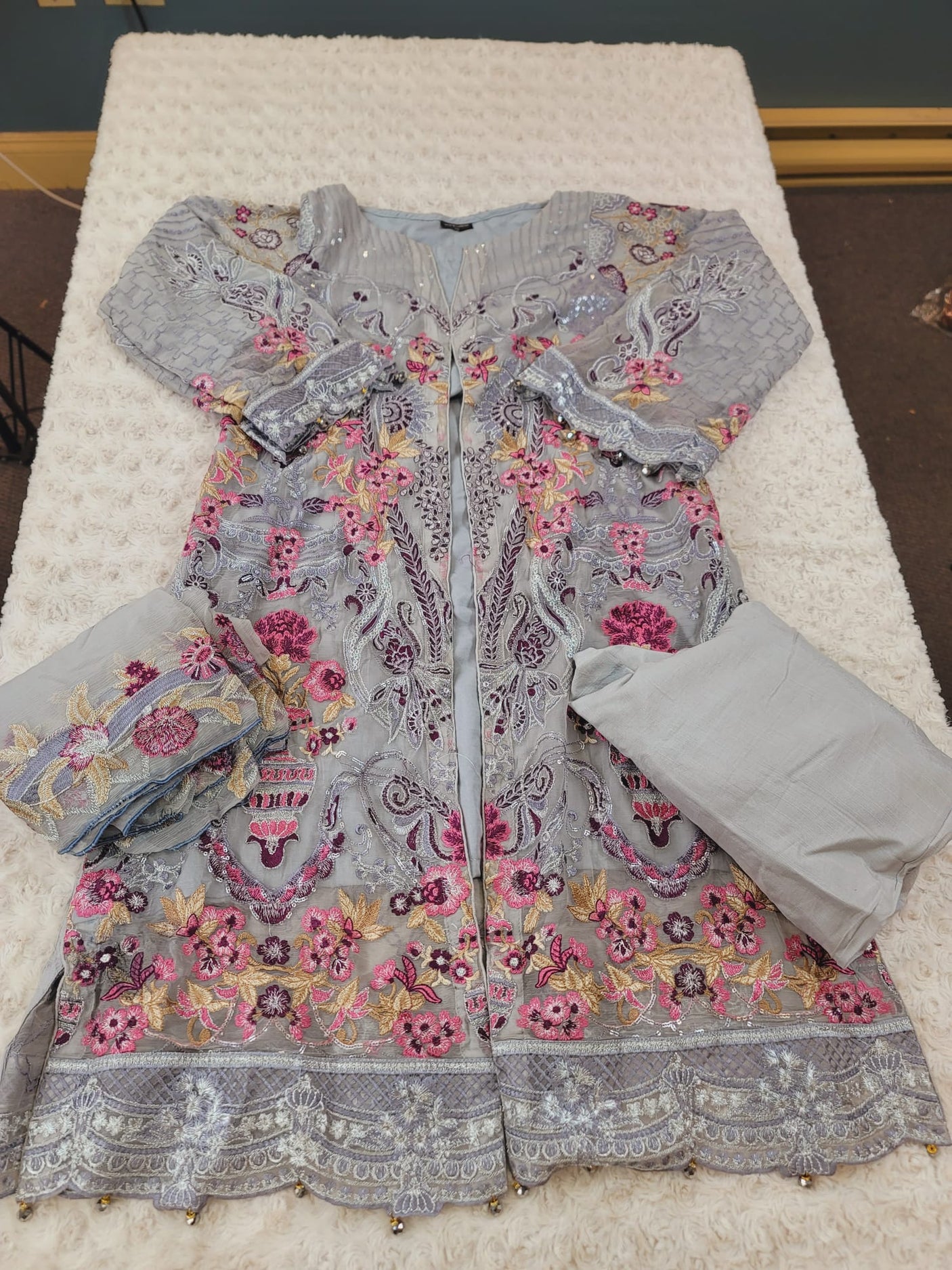 Pakistani Stitched Embroidery Party Wear Dresses Ready To Ship