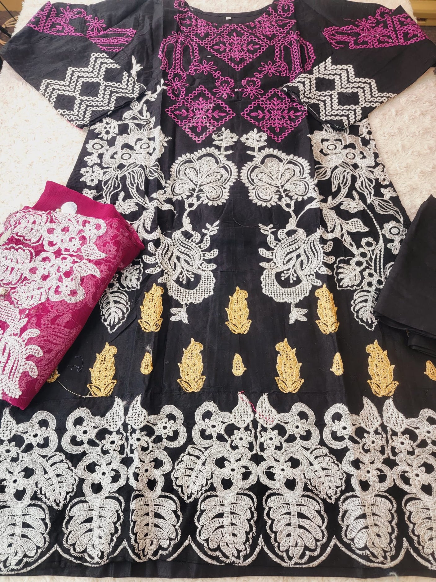 Pakistani Stitched Embroidery luxury lawn Dresses Ready To Ship