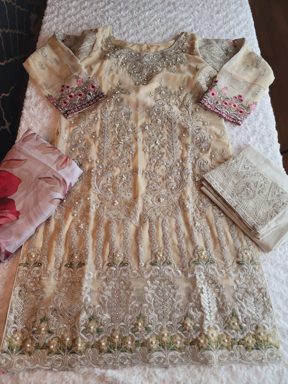Pakistani Stitched Embroidery Party Wear Dresses Ready To Ship