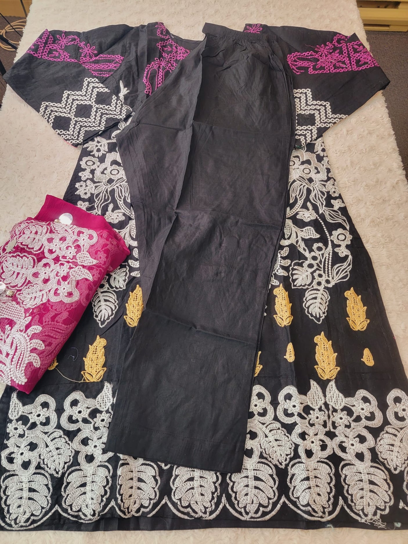 Pakistani Stitched Embroidery luxury lawn Dresses Ready To Ship