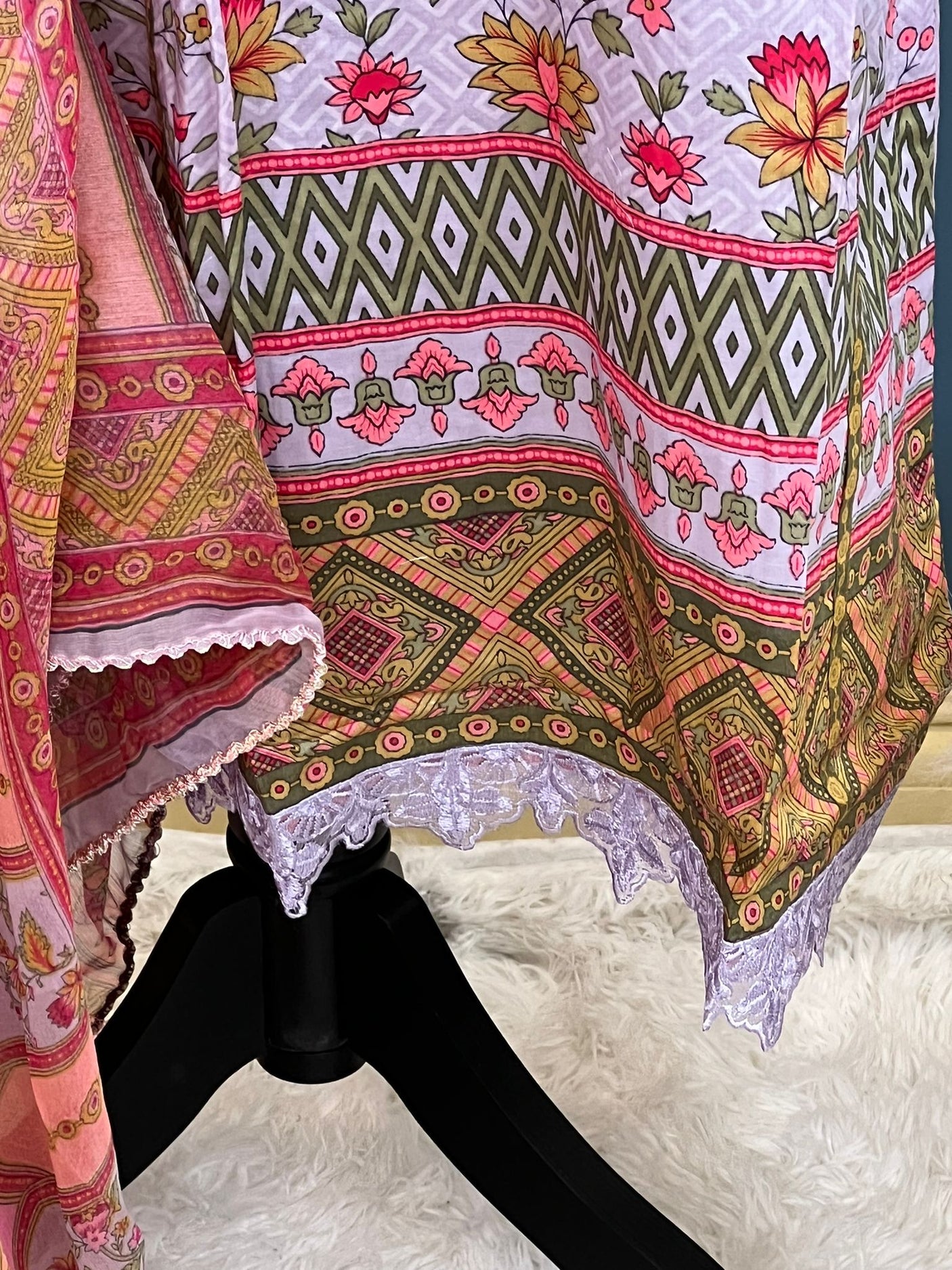 Pakistani Stitched lawn Embroidered Salwar kameez ready to ship