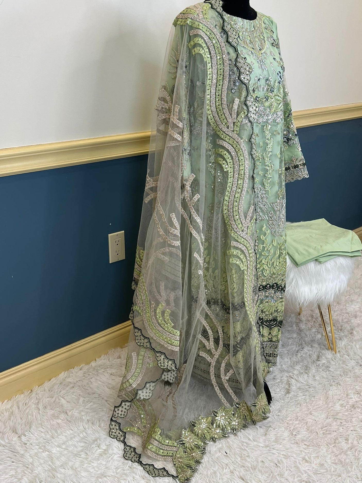 Pakistani Embroidered Party wear Ready To Ship