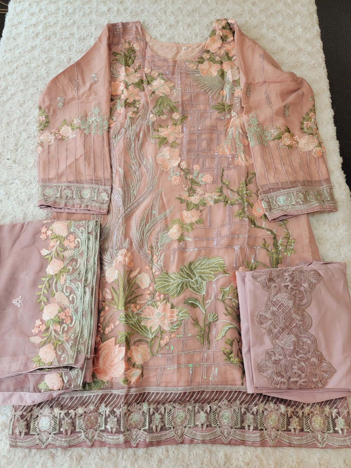 Pakistani Stitched Embroidery Party Wear Dresses Ready To Ship