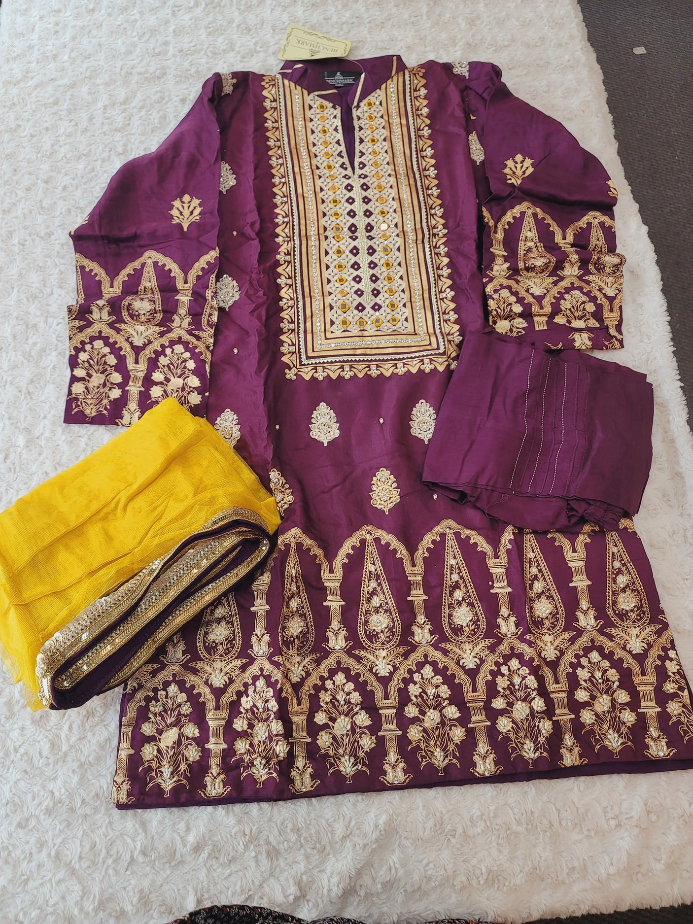 Pakistani Benchmark Raw Silk Kurti -100% Original Guaranteed