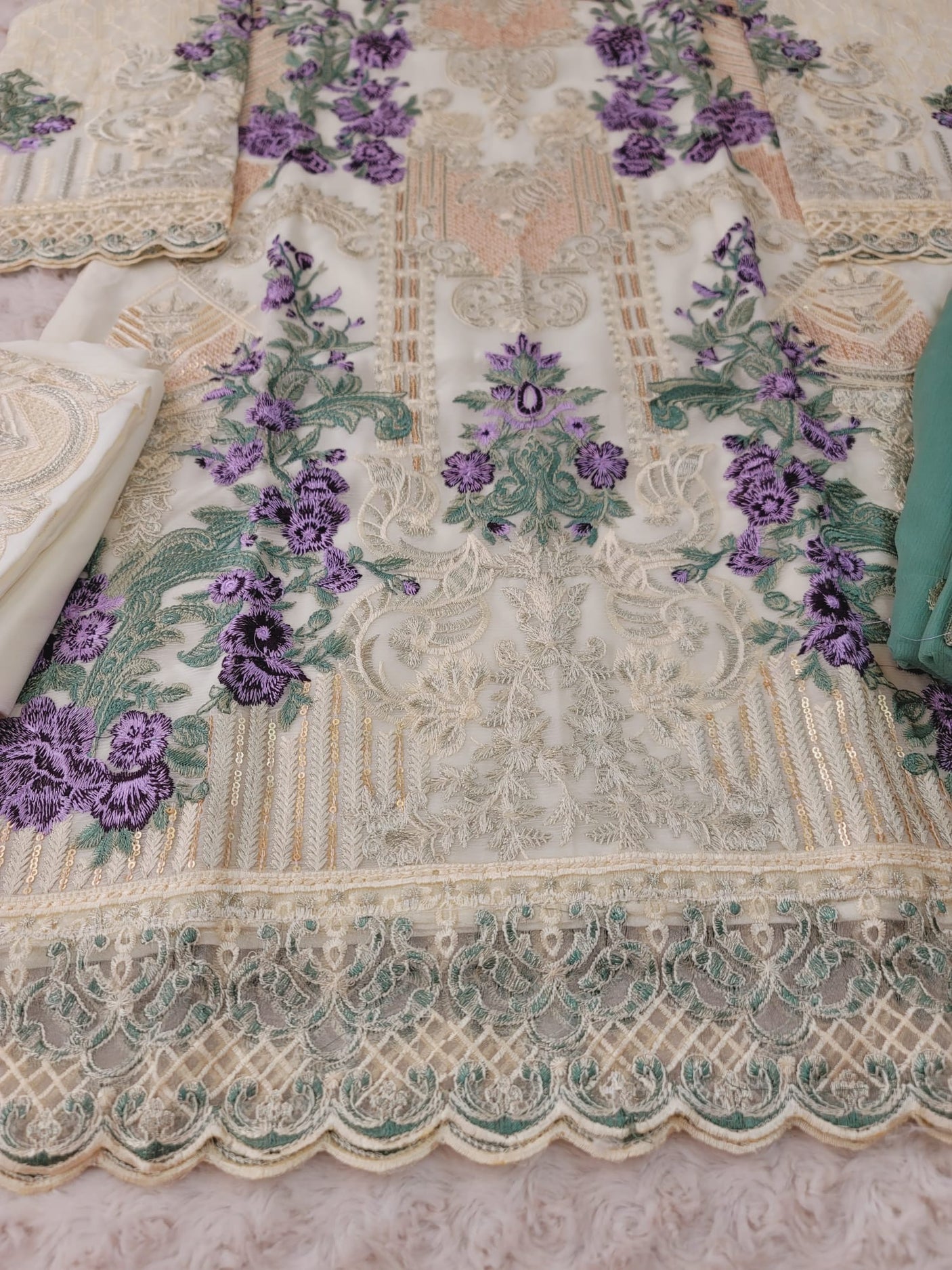 Pakistani Stitched Embroidery Party Wear Dresses Ready To Ship