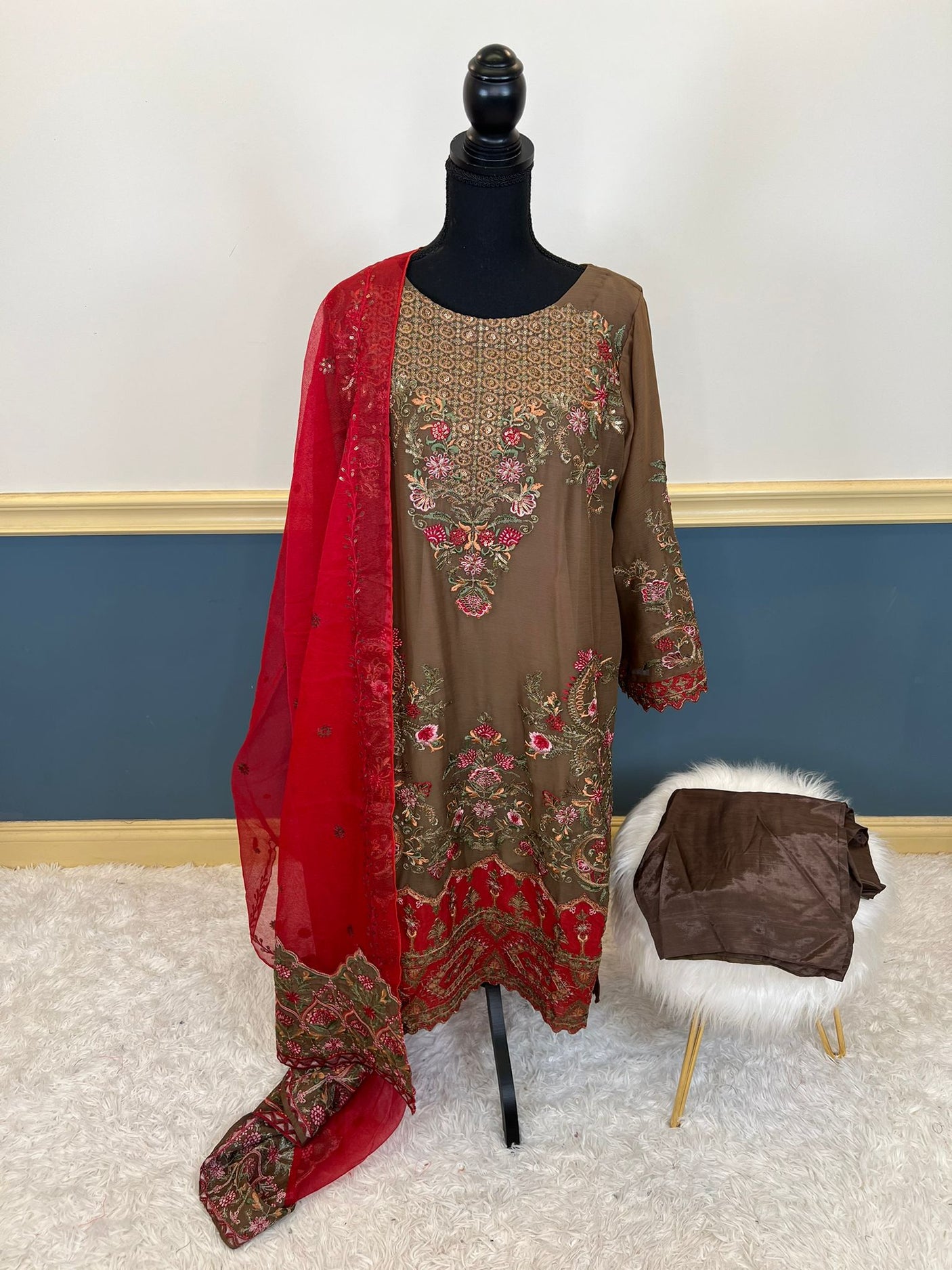 Pakistani Embroidered Party wear Ready To Ship