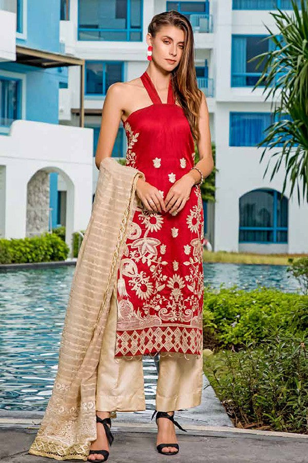 Merakish Luxury Embroidered Chiffon Collection-100% Original Guaranteed