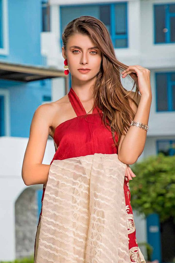 Merakish Luxury Embroidered Chiffon Collection-100% Original Guaranteed